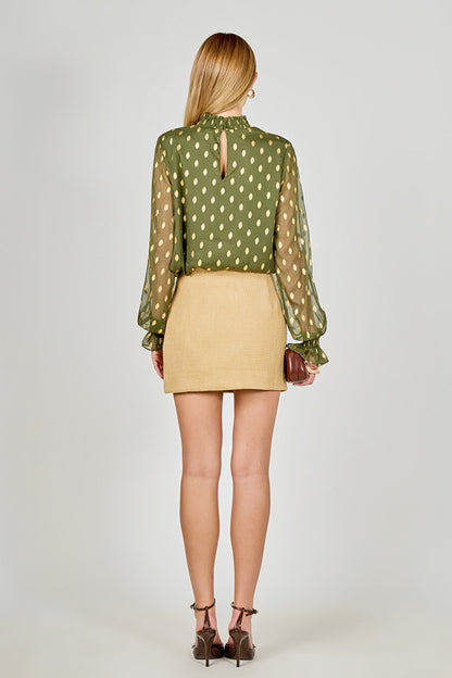 Endless Rose Essential | Polka Dot Chiffon Blouse