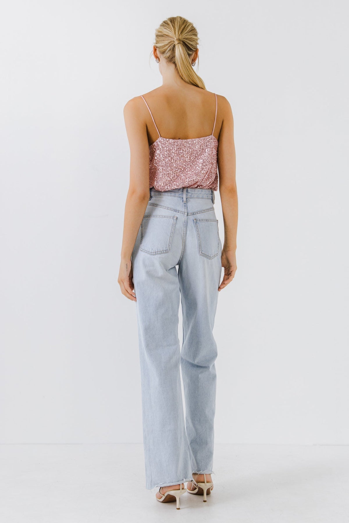 Endless Rose Value | Sequins Cowl Neck Top