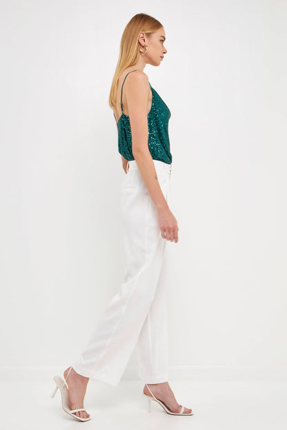 Endless Rose Value | Sequins Cowl Neck Top