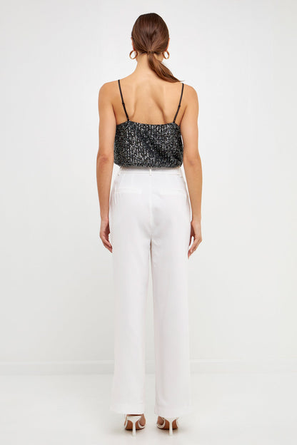 Endless Rose Value | Sequins Cowl Neck Top