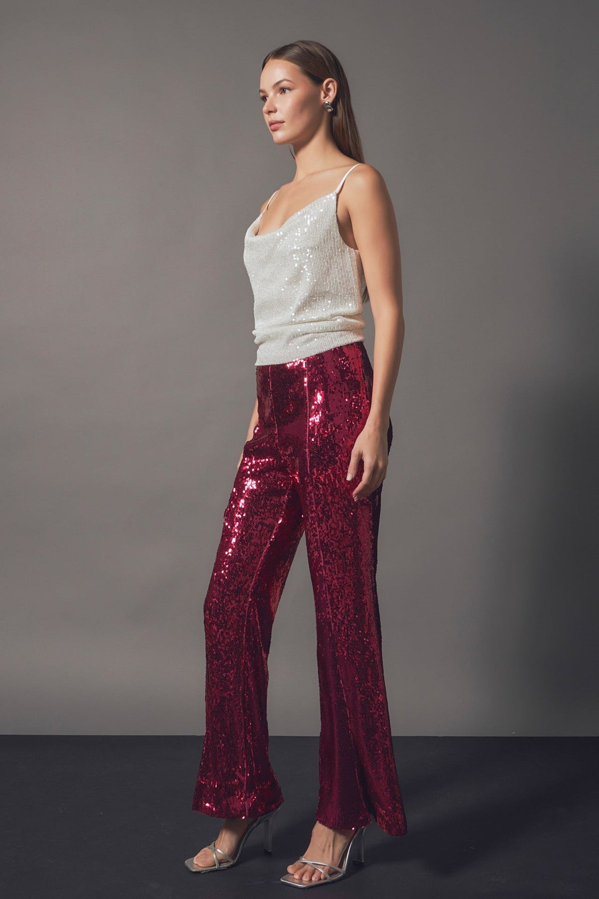 Endless Rose Value | Sequins Cowl Neck Top