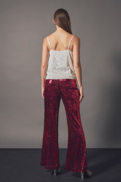 Endless Rose Value | Sequins Cowl Neck Top
