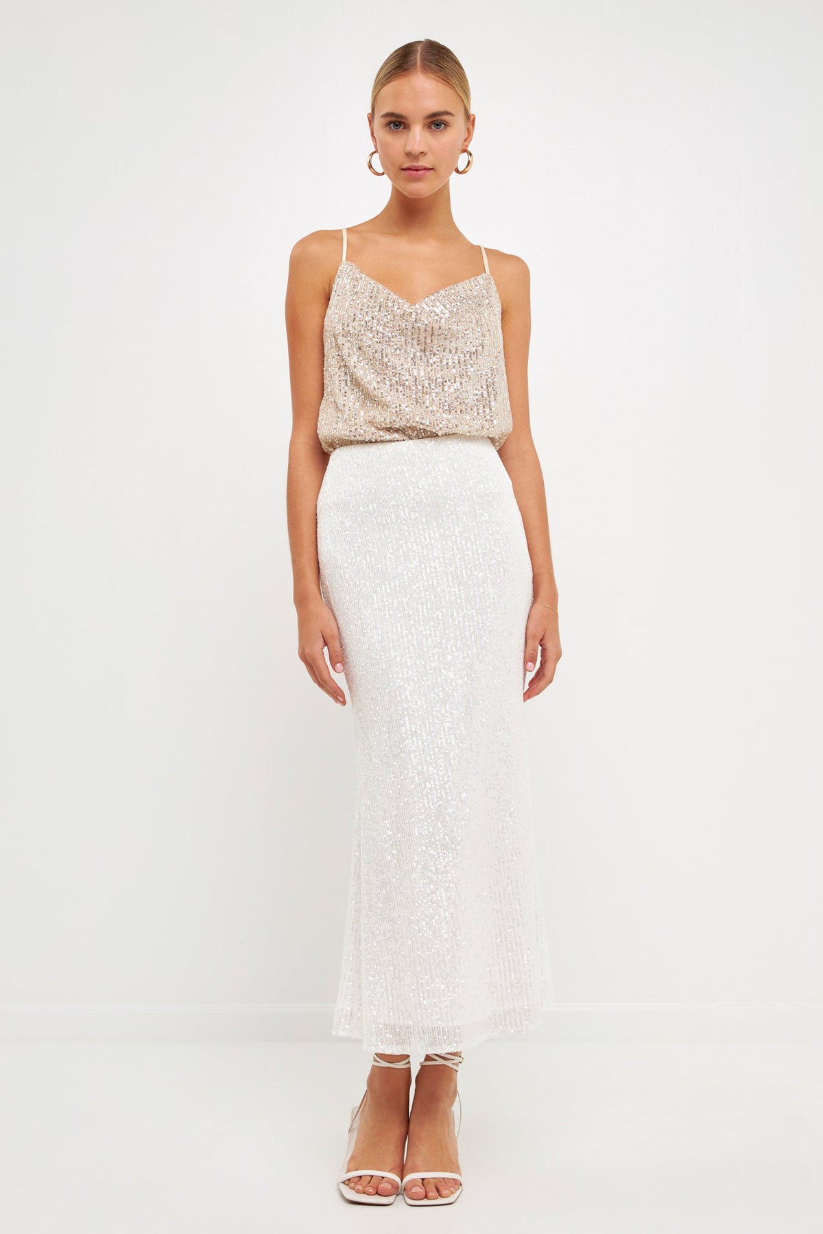 Endless Rose Value | Sequins Cowl Neck Top