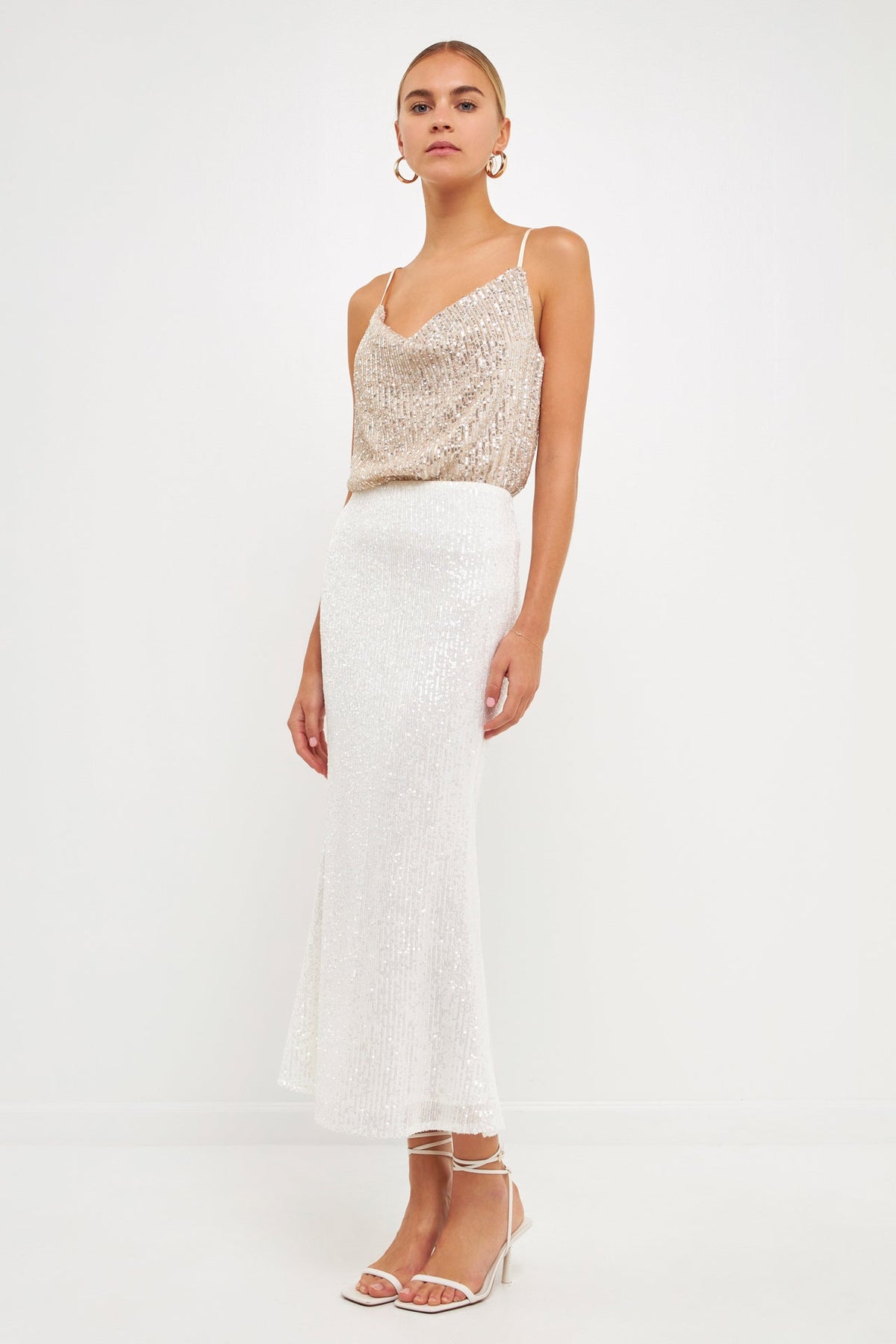 Endless Rose Value | Sequins Cowl Neck Top