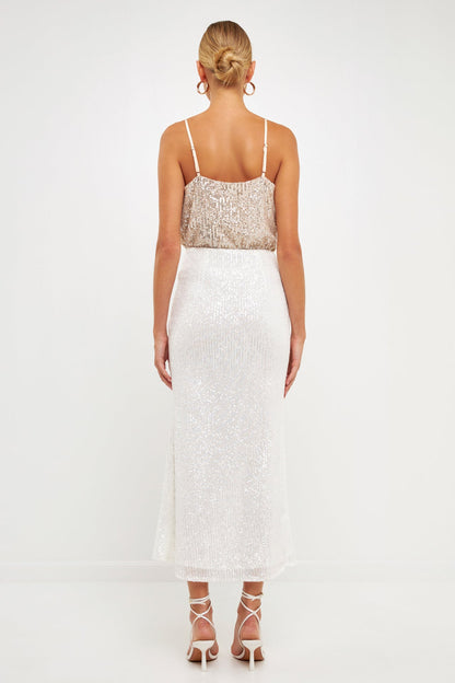 Endless Rose Value | Sequins Cowl Neck Top
