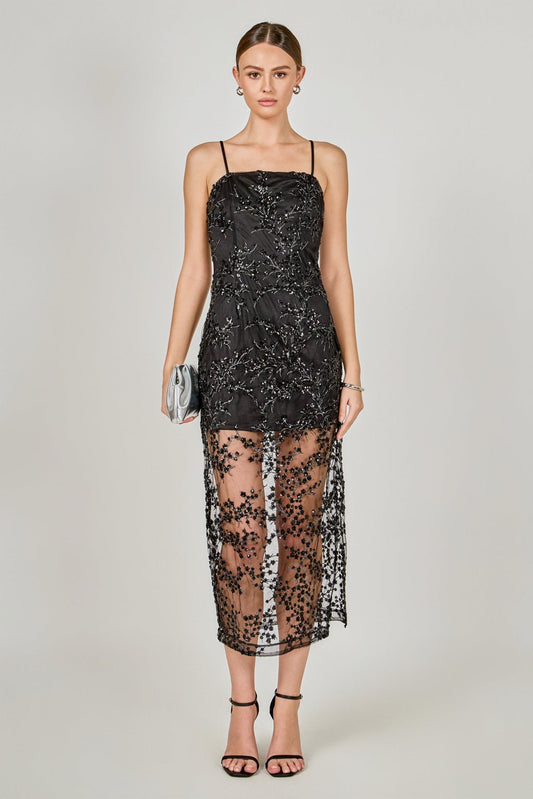 Endless Rose Great Value | Sequined Embroidered Cocktail Dress