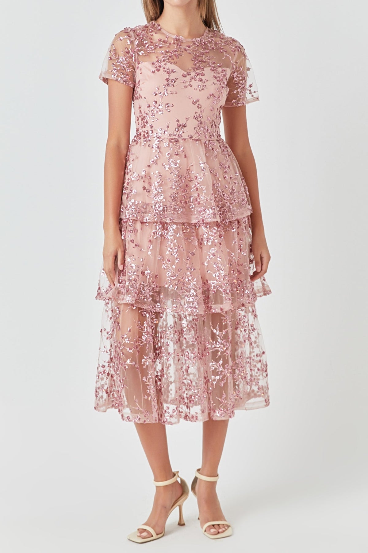 Endless Rose Sale | Sequined Embroidered Maxi Dress