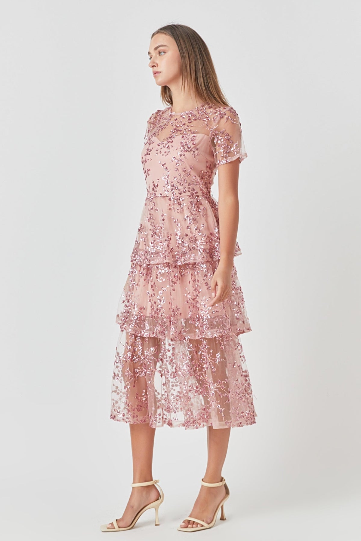 Endless Rose Sale | Sequined Embroidered Maxi Dress