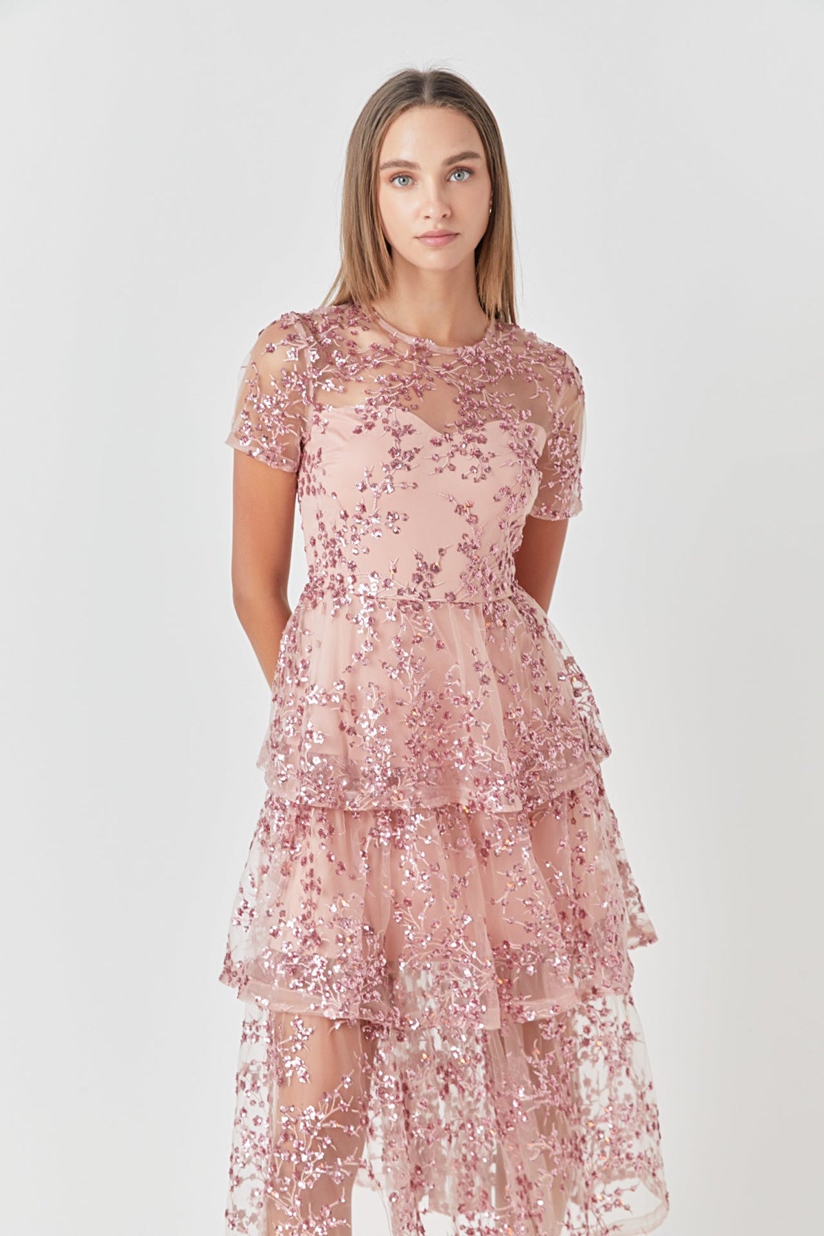 Endless Rose Sale | Sequined Embroidered Maxi Dress