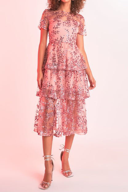 Endless Rose Sale | Sequined Embroidered Maxi Dress