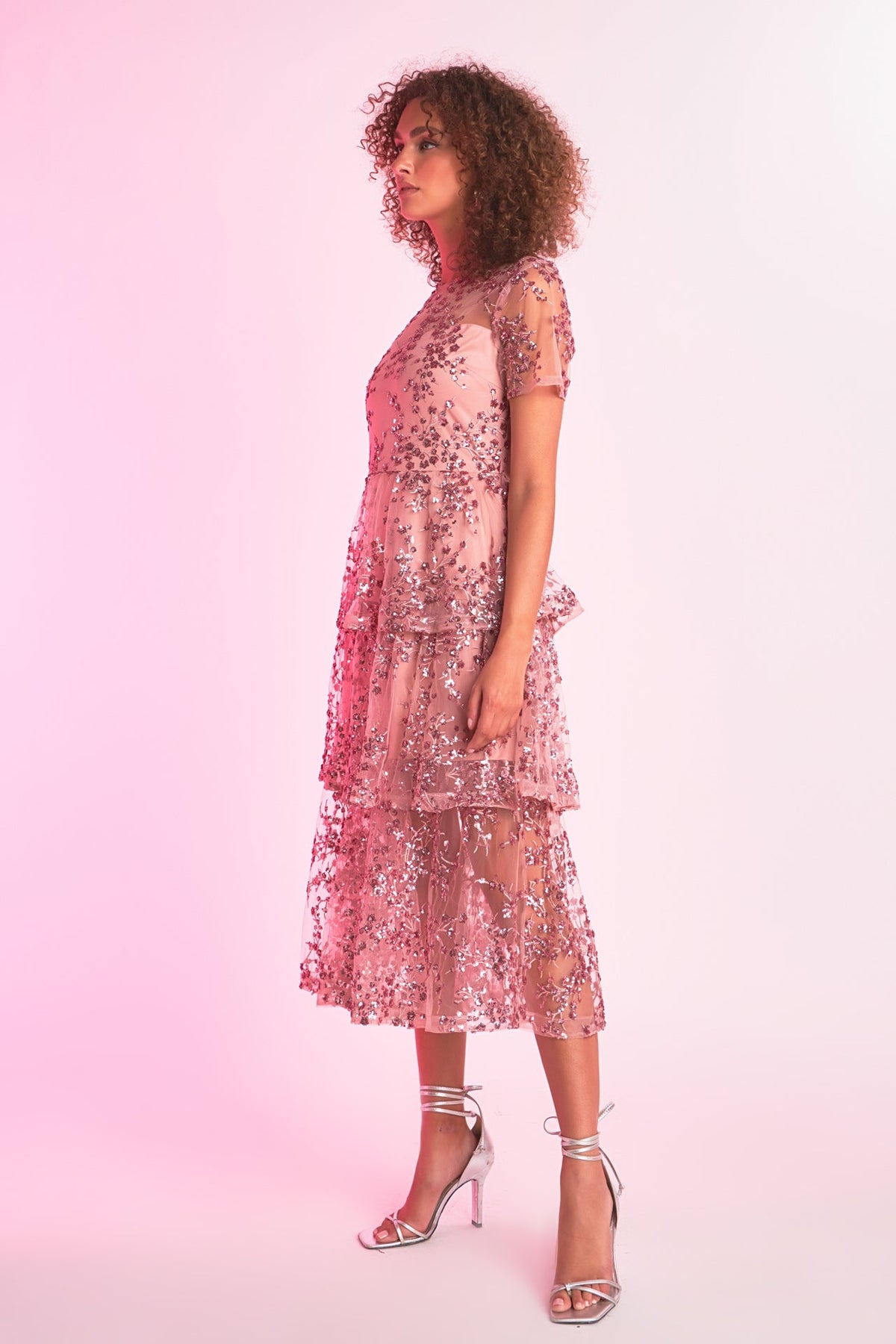 Endless Rose Sale | Sequined Embroidered Maxi Dress
