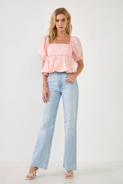 Endless Rose Everyday | Blouson Baby Doll Top