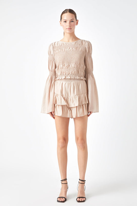 Endless Rose Top Pick | Smocked Top with Bell Sleeves