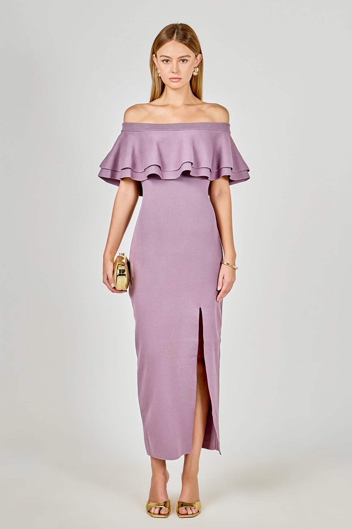 Endless Rose Recommended | Off the Shoulder Ruffle Maxi Dress