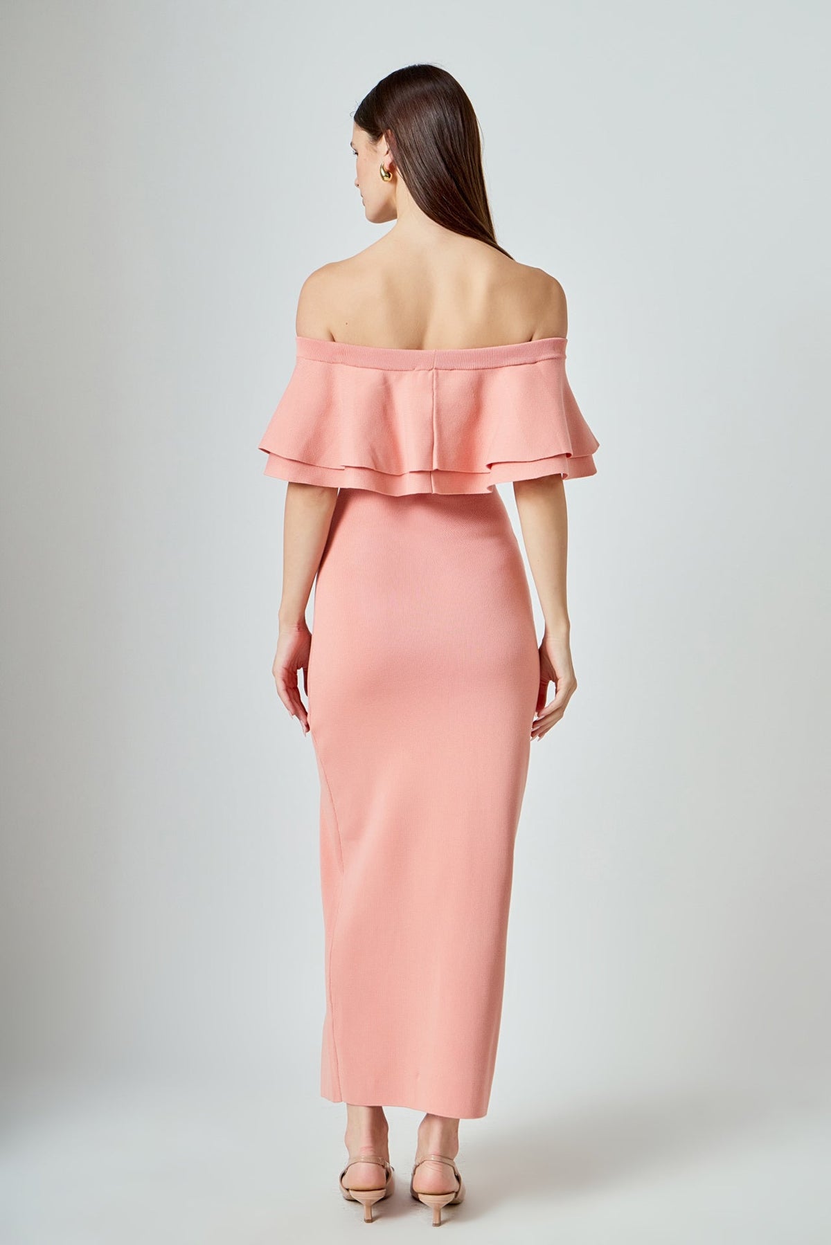 Endless Rose Recommended | Off the Shoulder Ruffle Maxi Dress