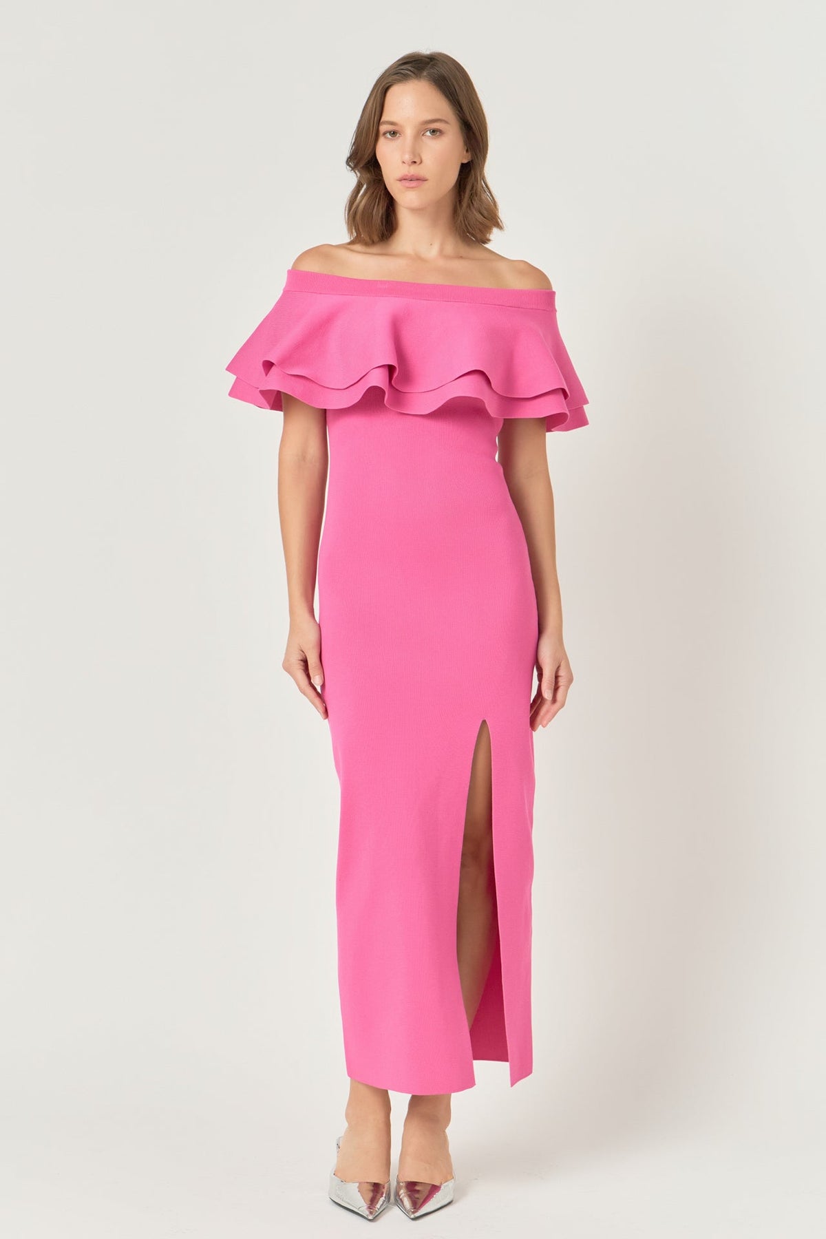 Endless Rose Recommended | Off the Shoulder Ruffle Maxi Dress