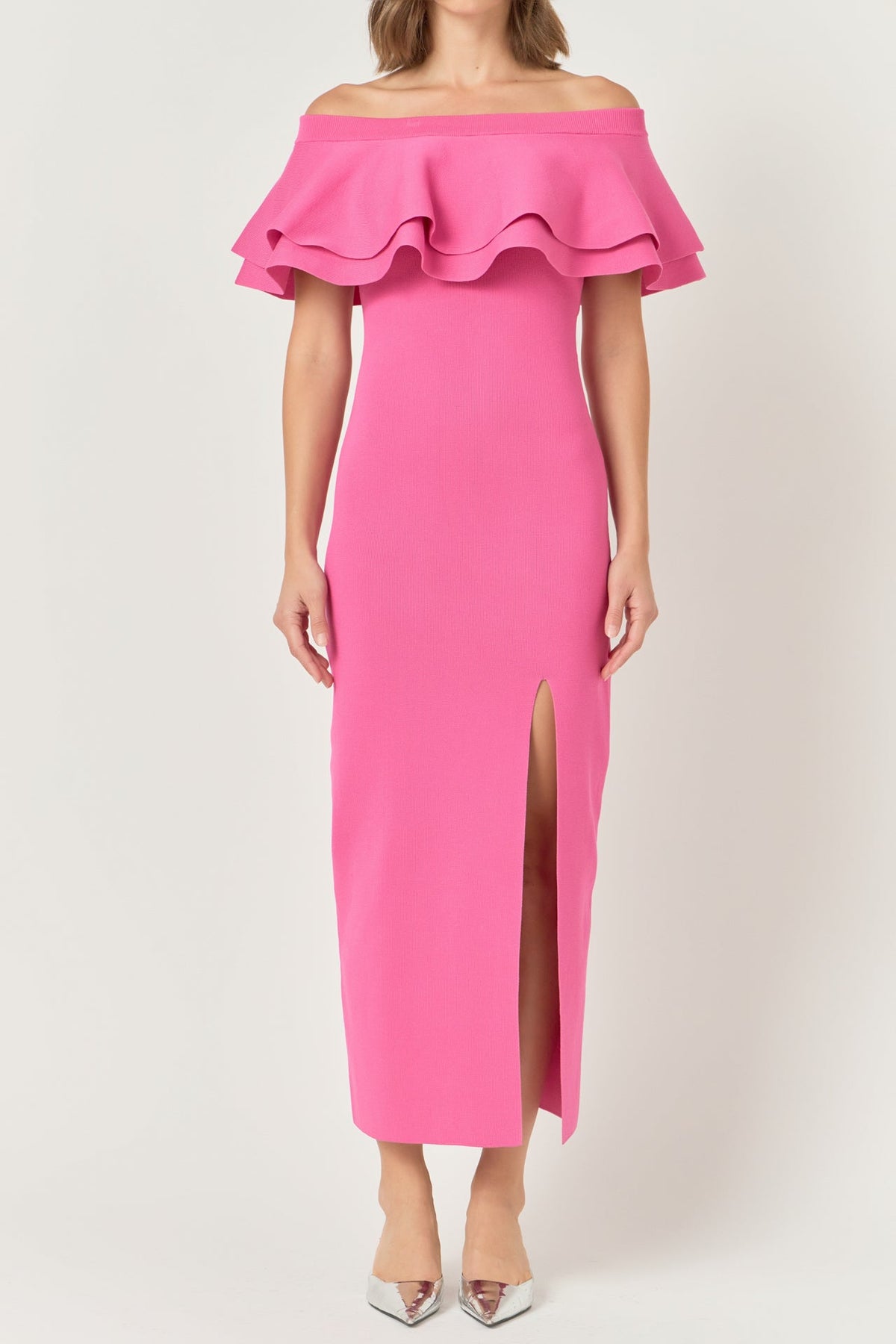 Endless Rose Recommended | Off the Shoulder Ruffle Maxi Dress