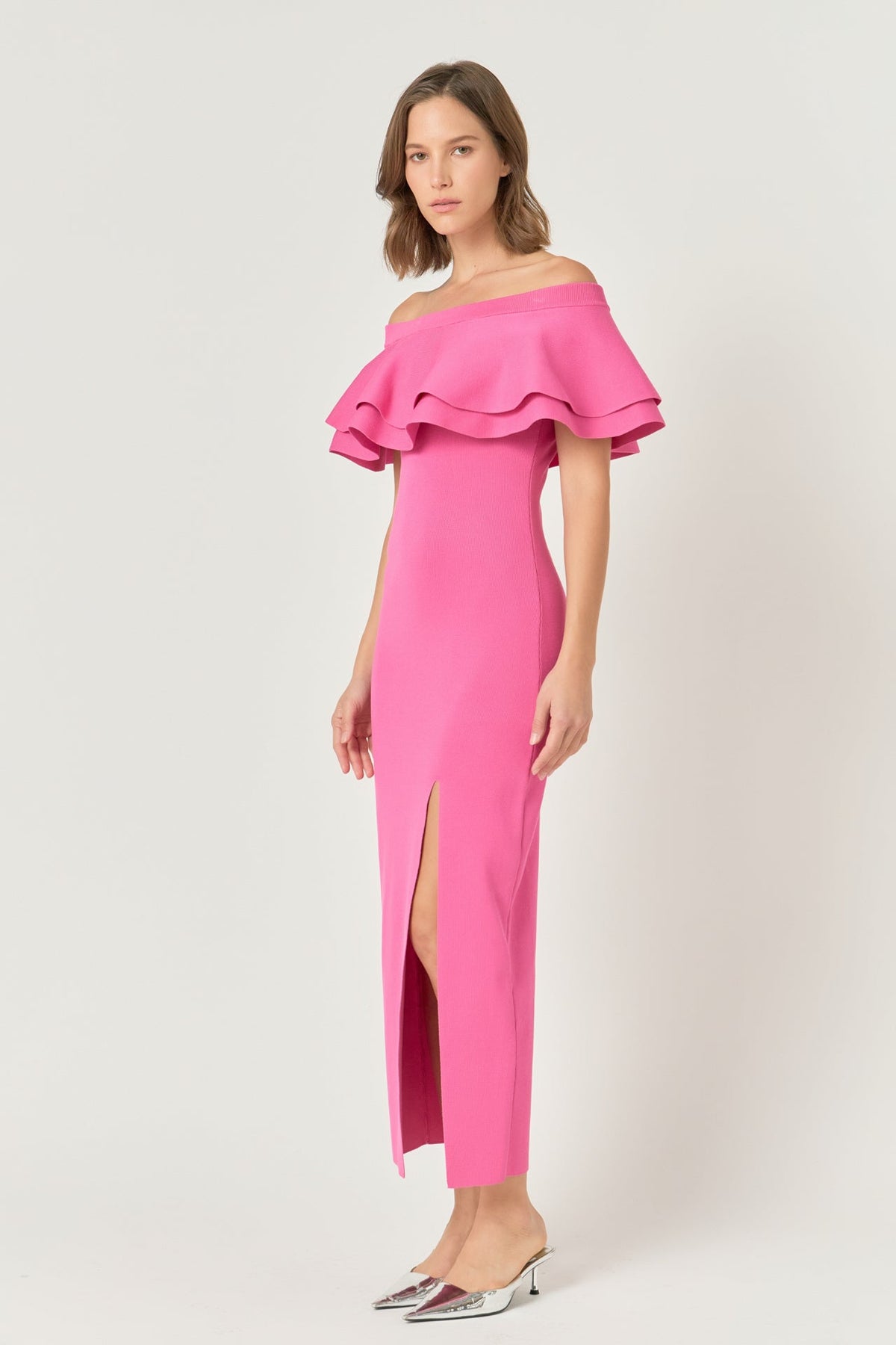 Endless Rose Recommended | Off the Shoulder Ruffle Maxi Dress