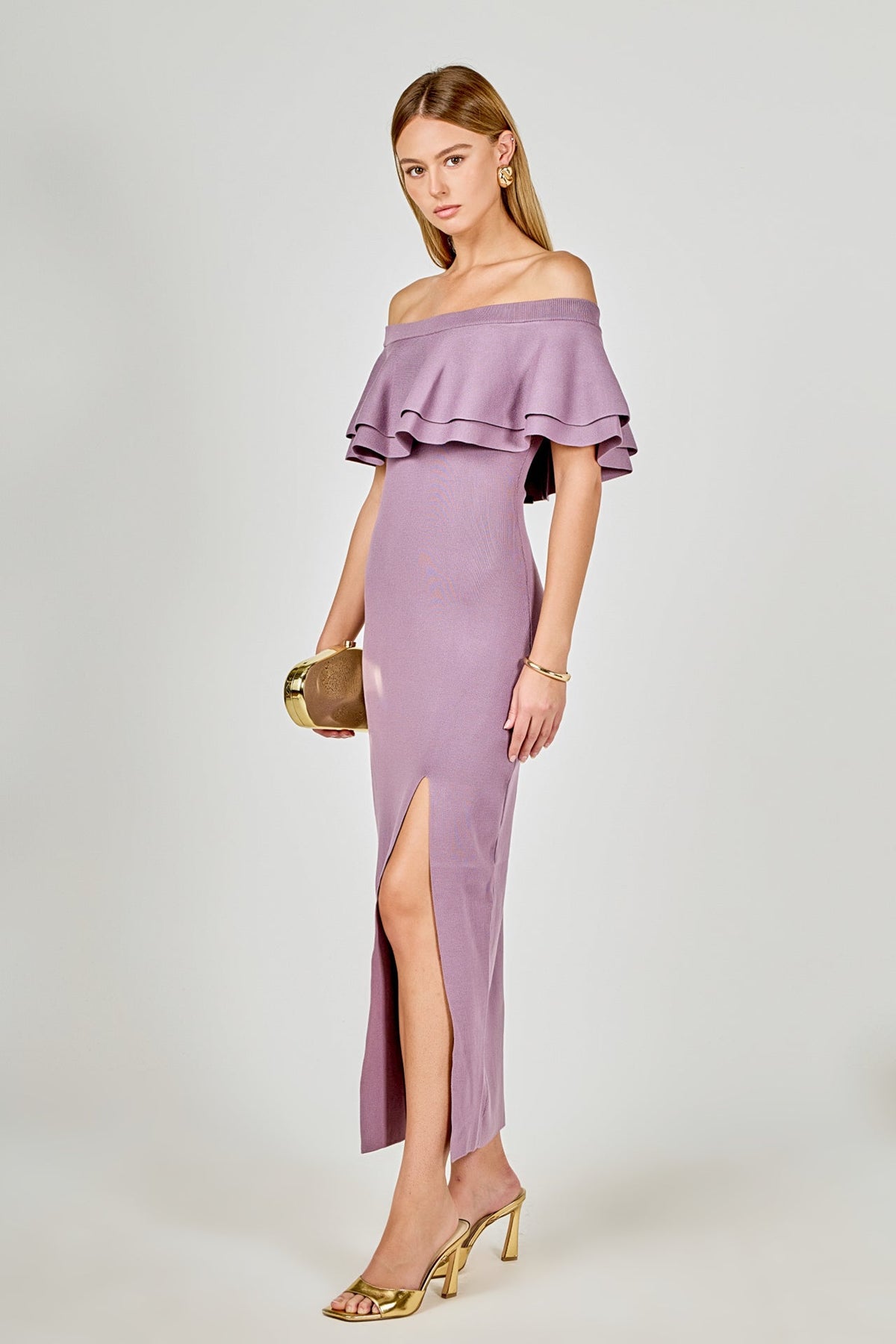 Endless Rose Recommended | Off the Shoulder Ruffle Maxi Dress