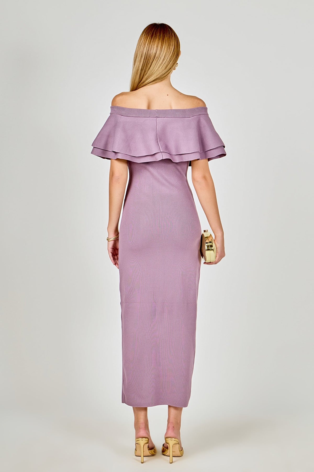 Endless Rose Recommended | Off the Shoulder Ruffle Maxi Dress