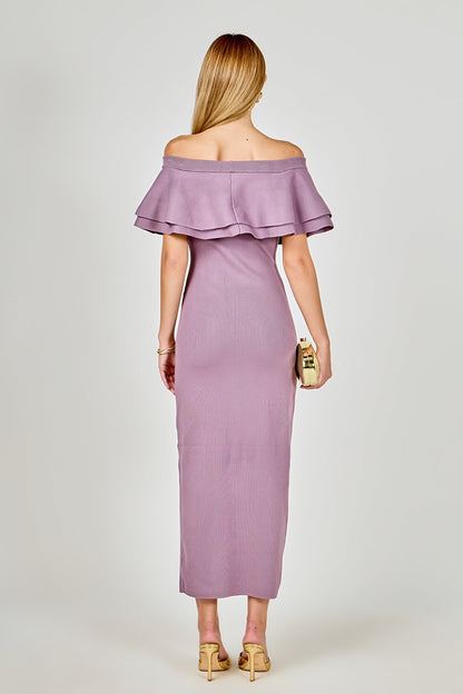 Endless Rose Recommended | Off the Shoulder Ruffle Maxi Dress