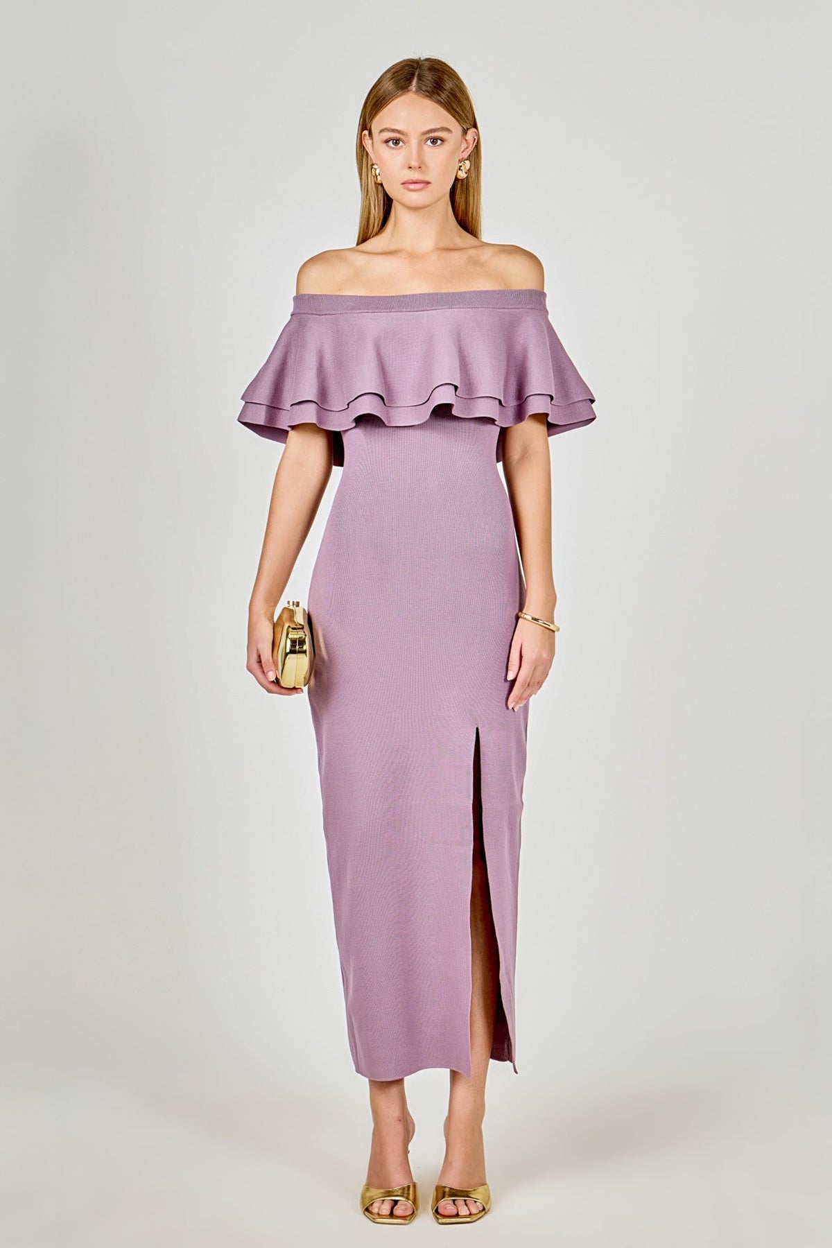 Endless Rose Recommended | Off the Shoulder Ruffle Maxi Dress