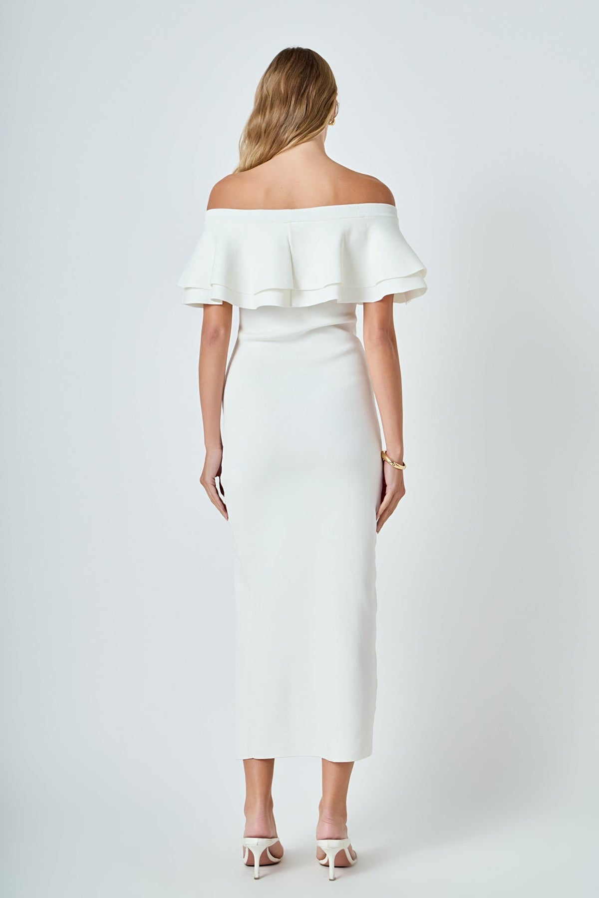 Endless Rose Recommended | Off the Shoulder Ruffle Maxi Dress