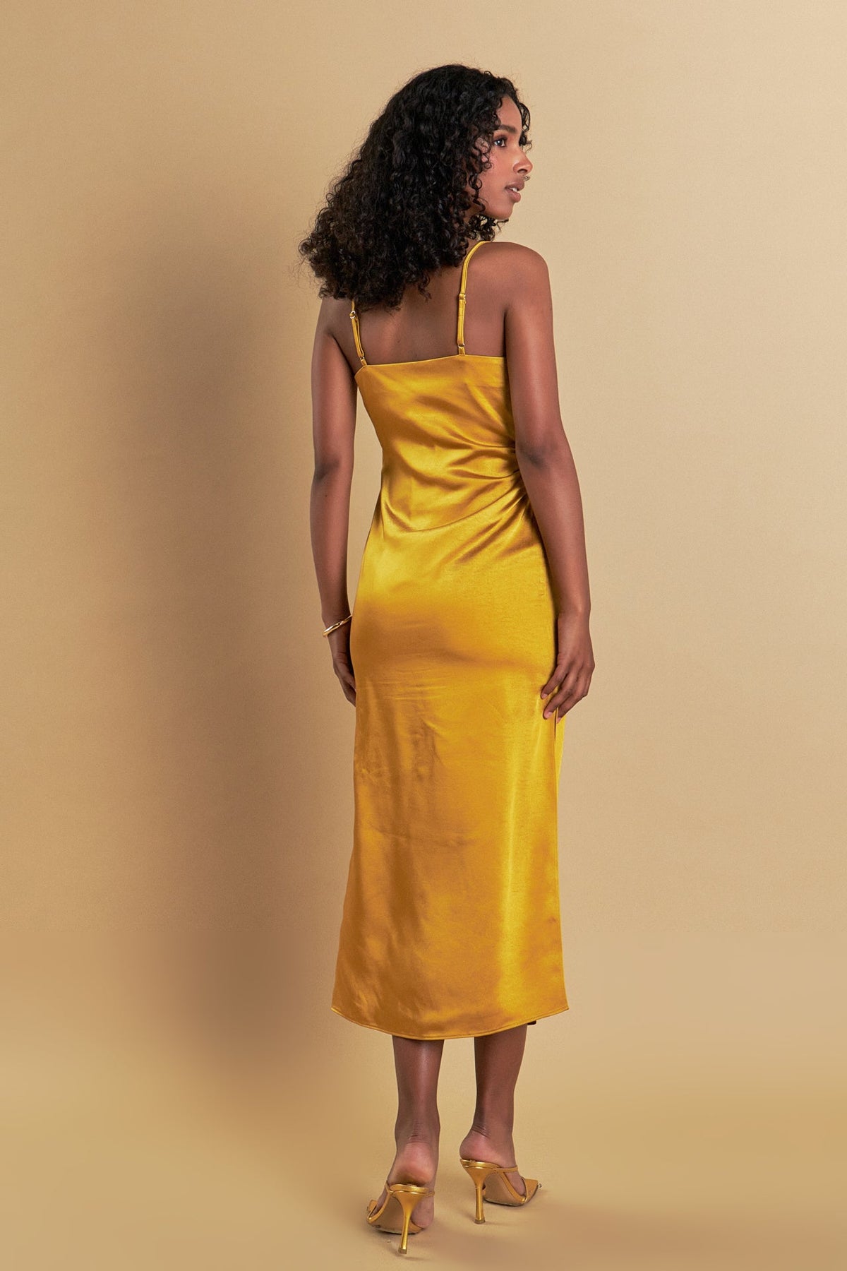 Endless Rose Best Seller | Satin Wrap Midi Dress