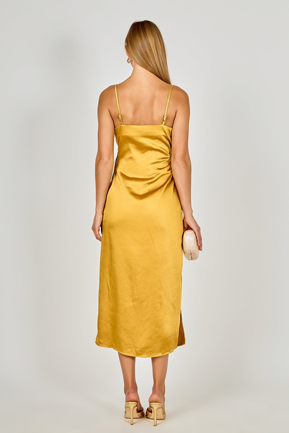 Endless Rose Best Seller | Satin Wrap Midi Dress