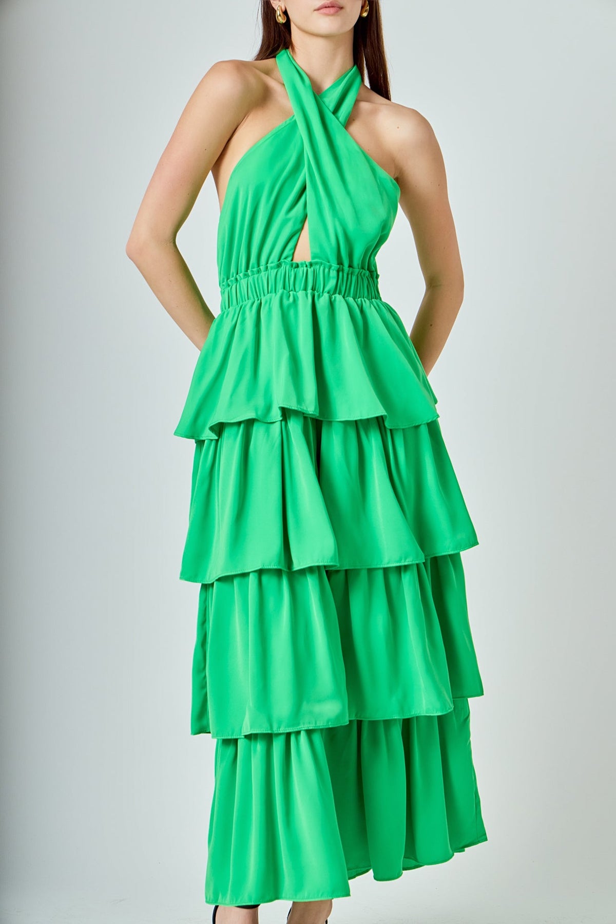 Endless Rose Deals | Criss Cross Halter Maxi Dress