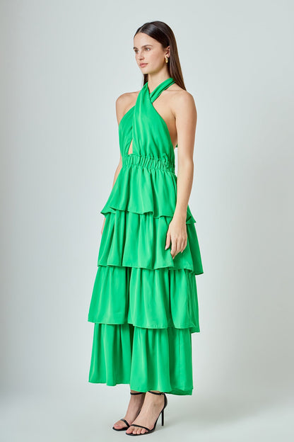Endless Rose Deals | Criss Cross Halter Maxi Dress