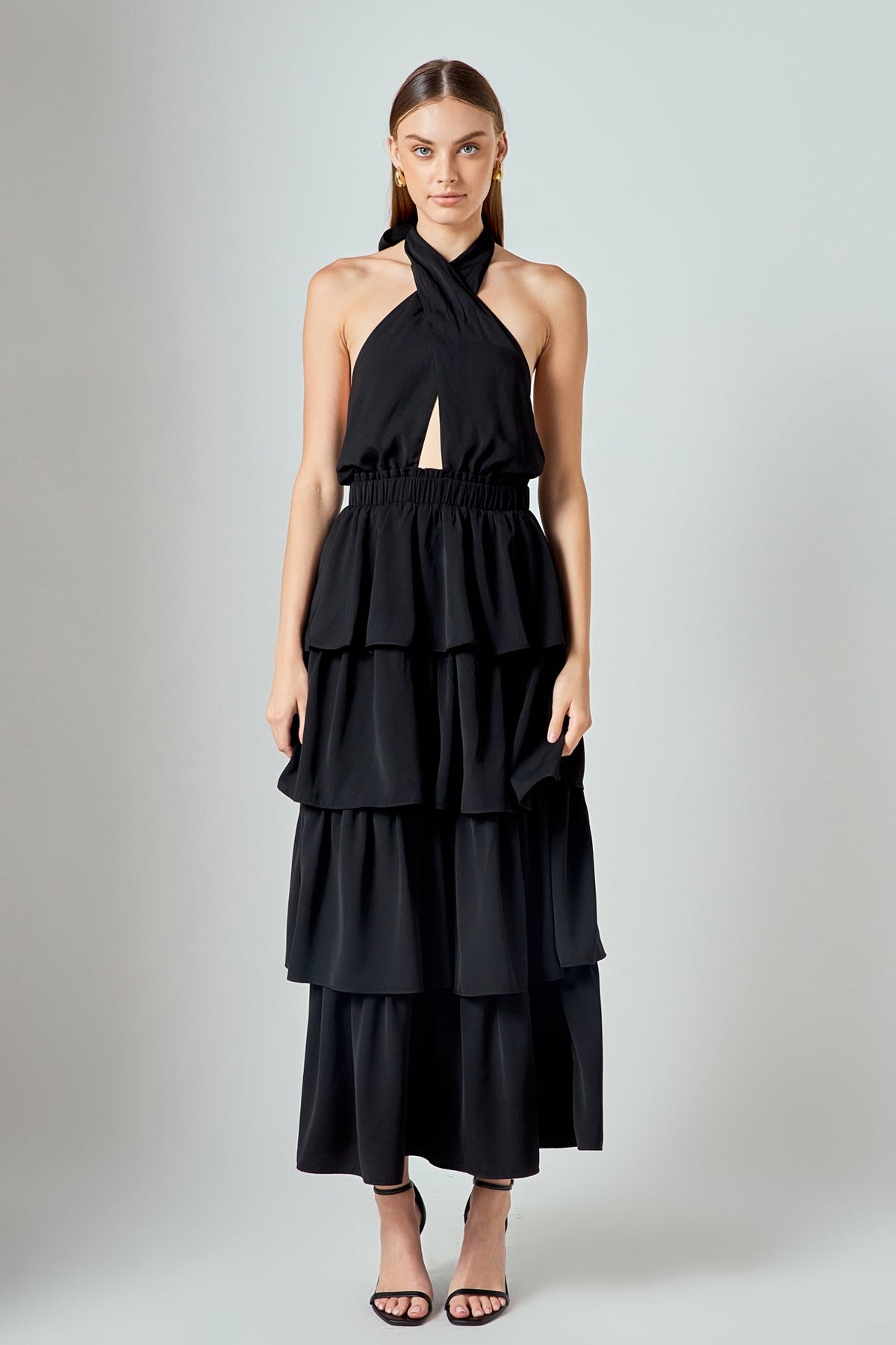 Endless Rose Deals | Criss Cross Halter Maxi Dress