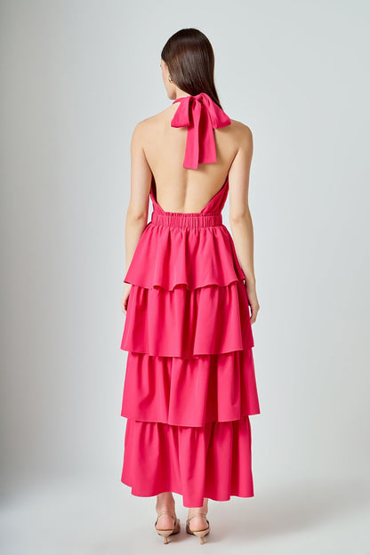 Endless Rose Deals | Criss Cross Halter Maxi Dress