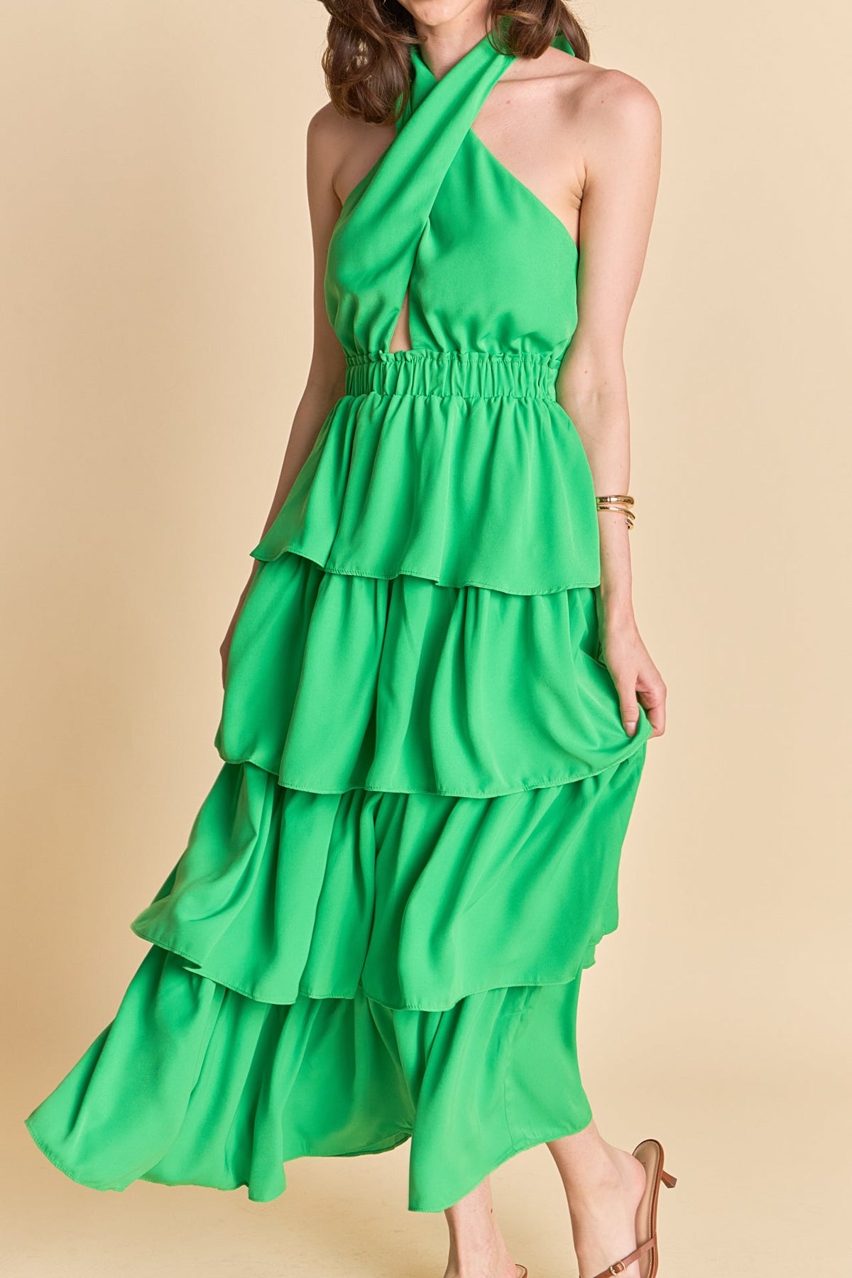 Endless Rose Deals | Criss Cross Halter Maxi Dress