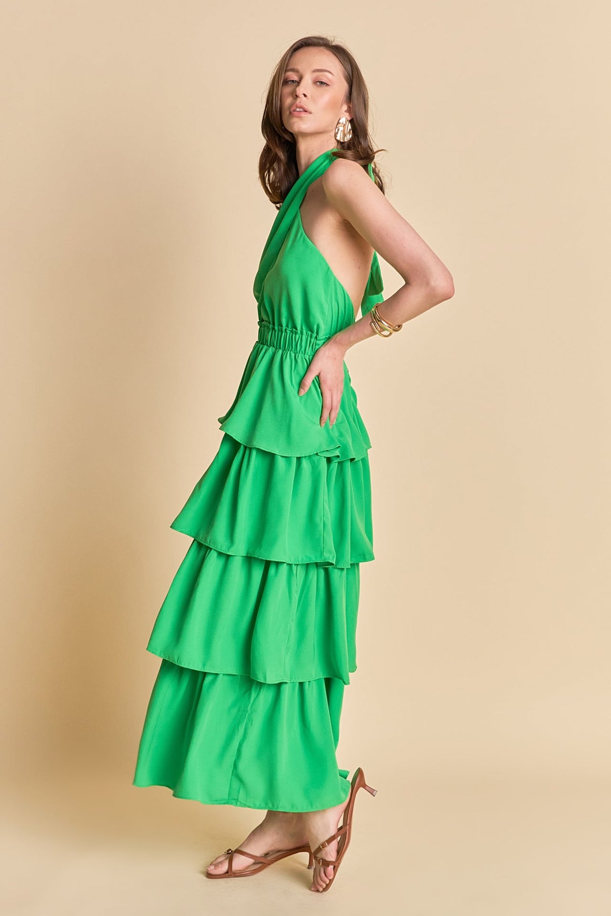 Endless Rose Deals | Criss Cross Halter Maxi Dress