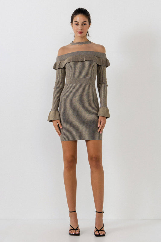 Endless Rose Signature | Off The Shoulder Knit Dress